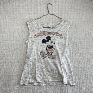 Walt Disney World Mickey Mouse Sleeveless Tank Top Women's Size Small Rose Gold